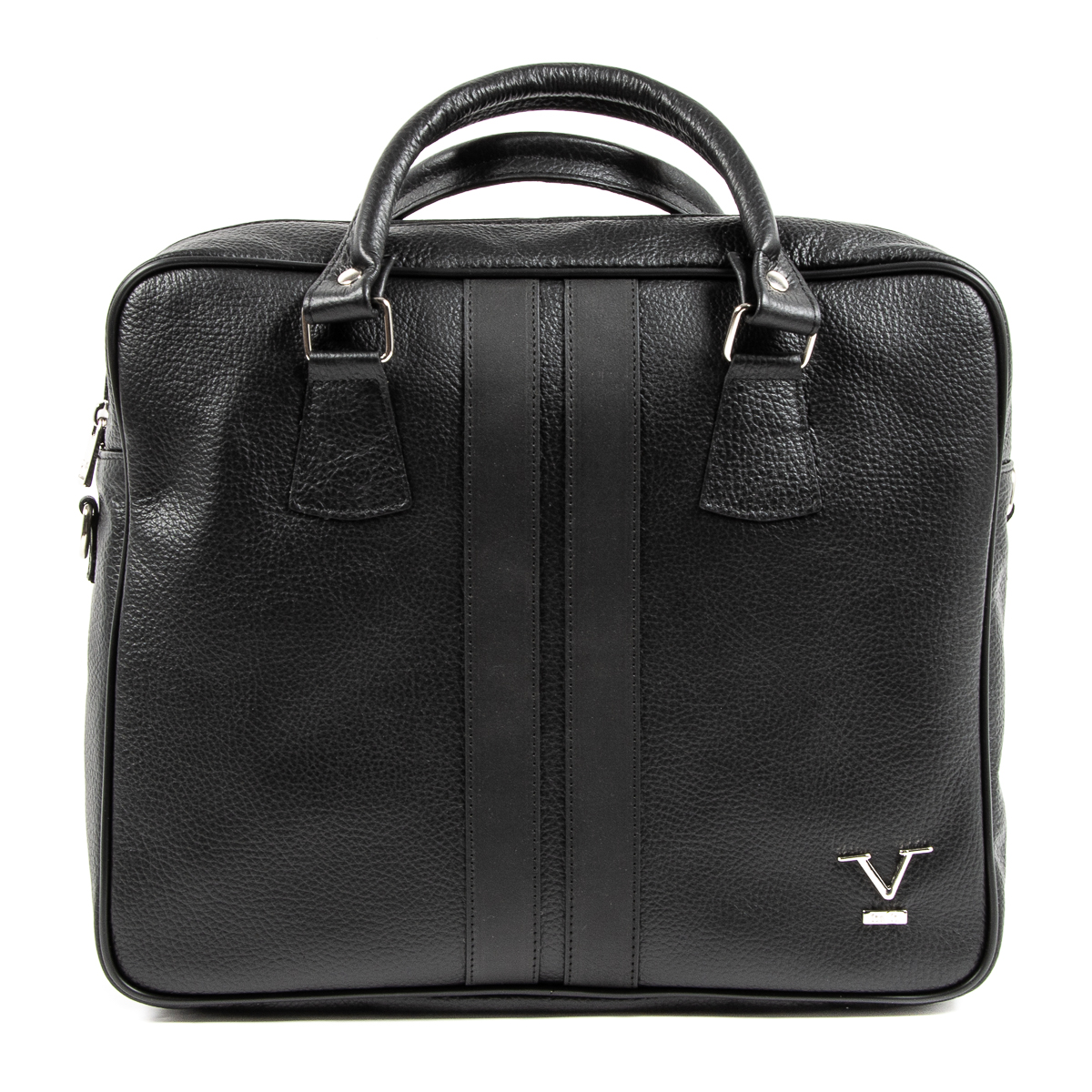 V 1969 Italia Borsa sportiva da uomo nera VENTURA
