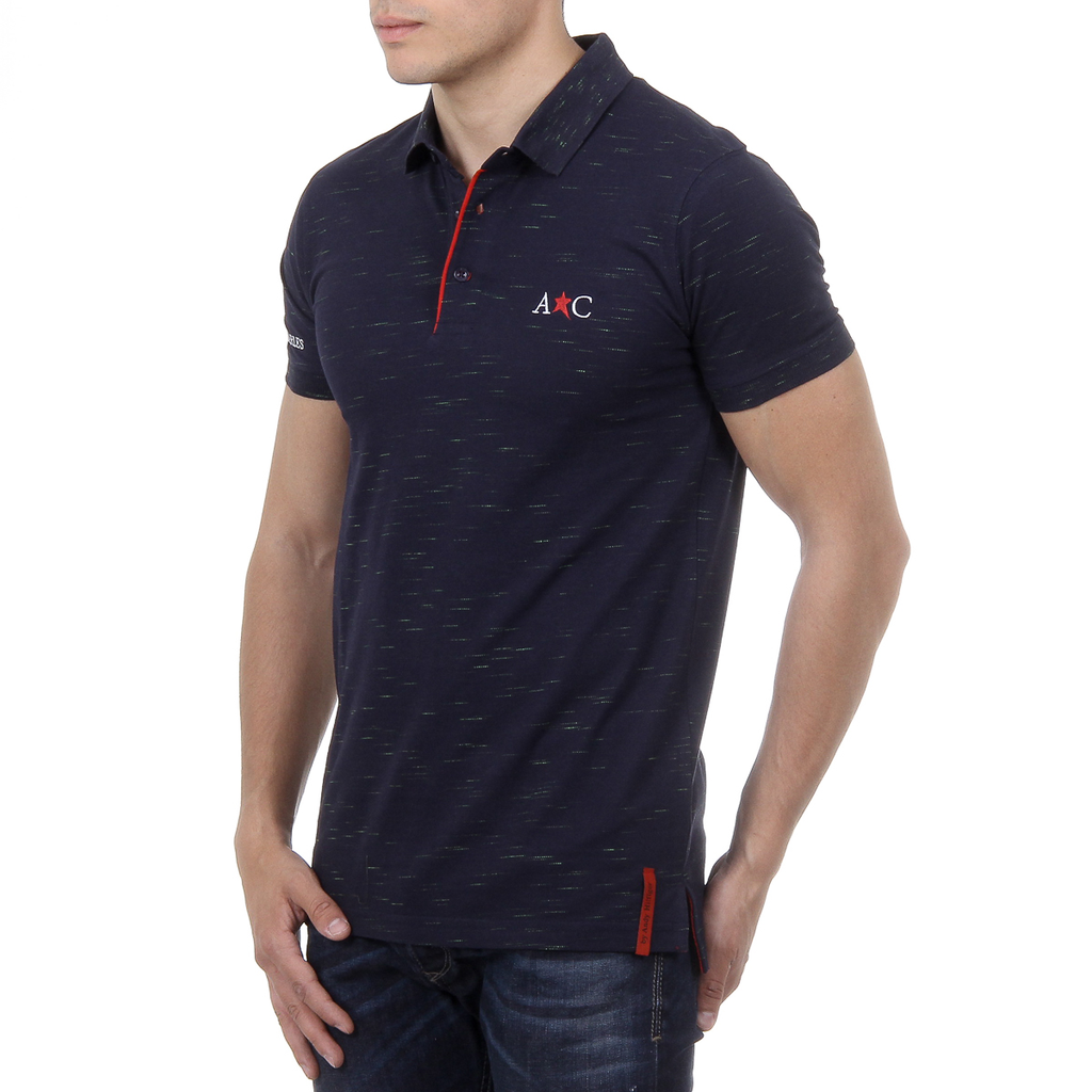 Andrew Charles Polo da uomo a maniche corte blu scuro RYAN