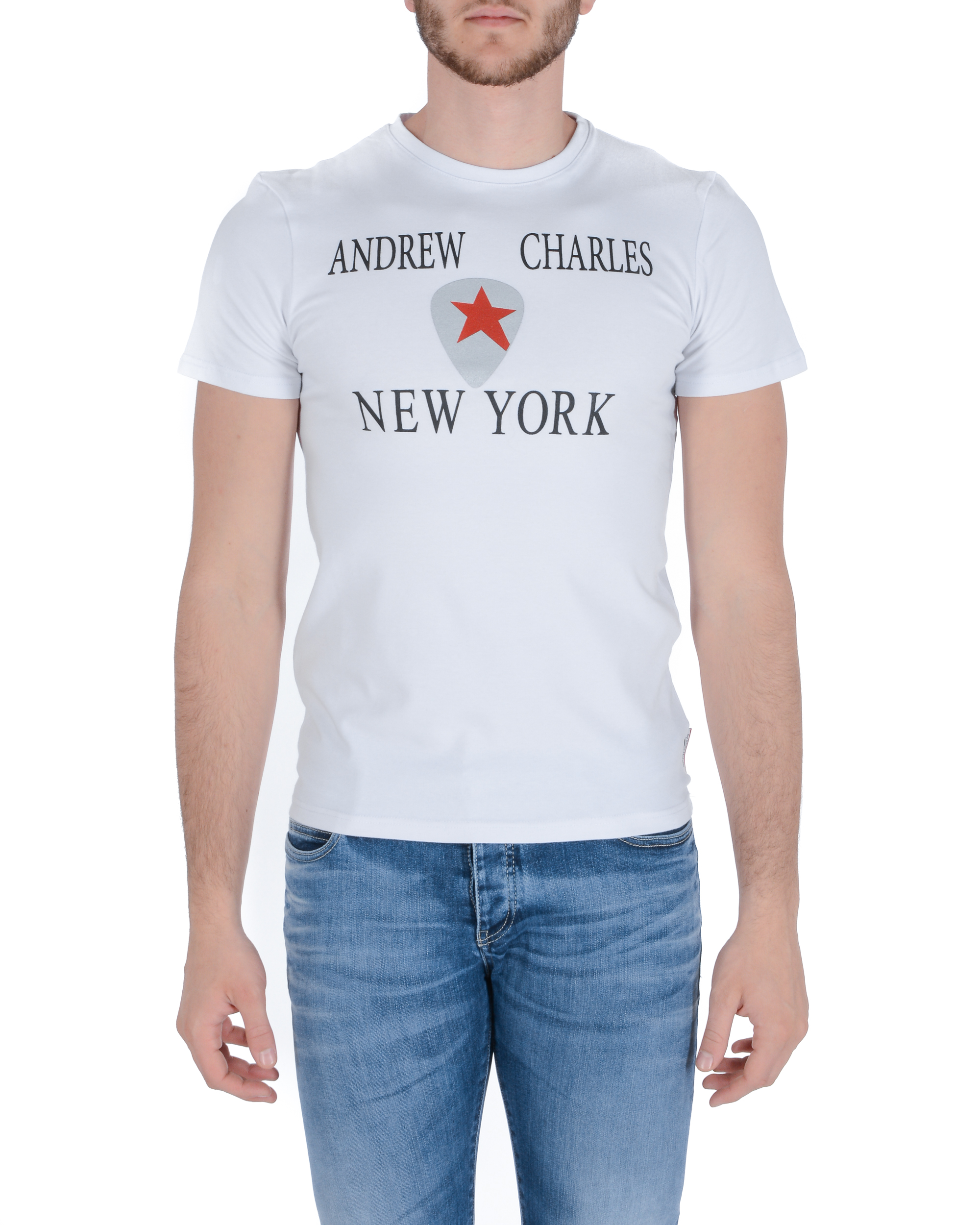 Maglietta da uomo Andrew Charles KEITA WHITE S14