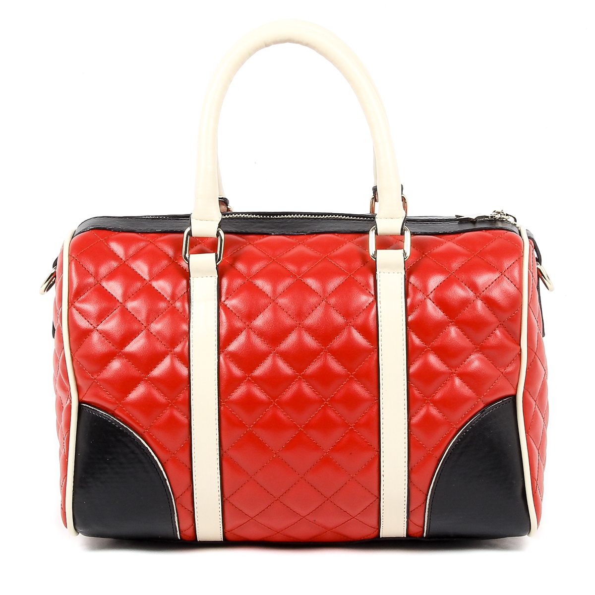 Borsa a mano da donna Andrew Charles, colore rosso ABBIE