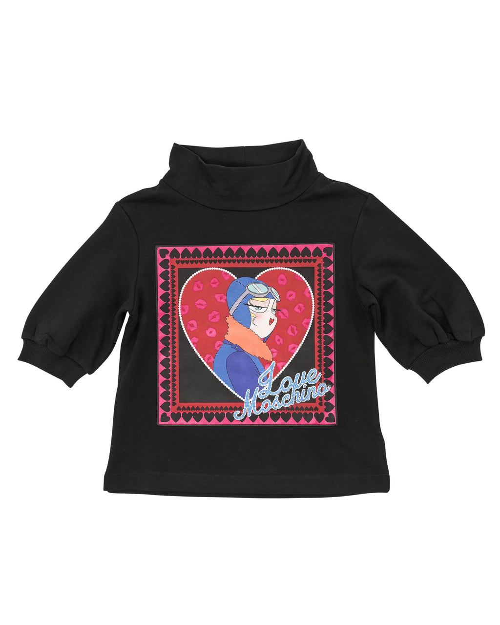 Felpa da donna Love Moschino W 6 375 01 M 4068 C74 NERO