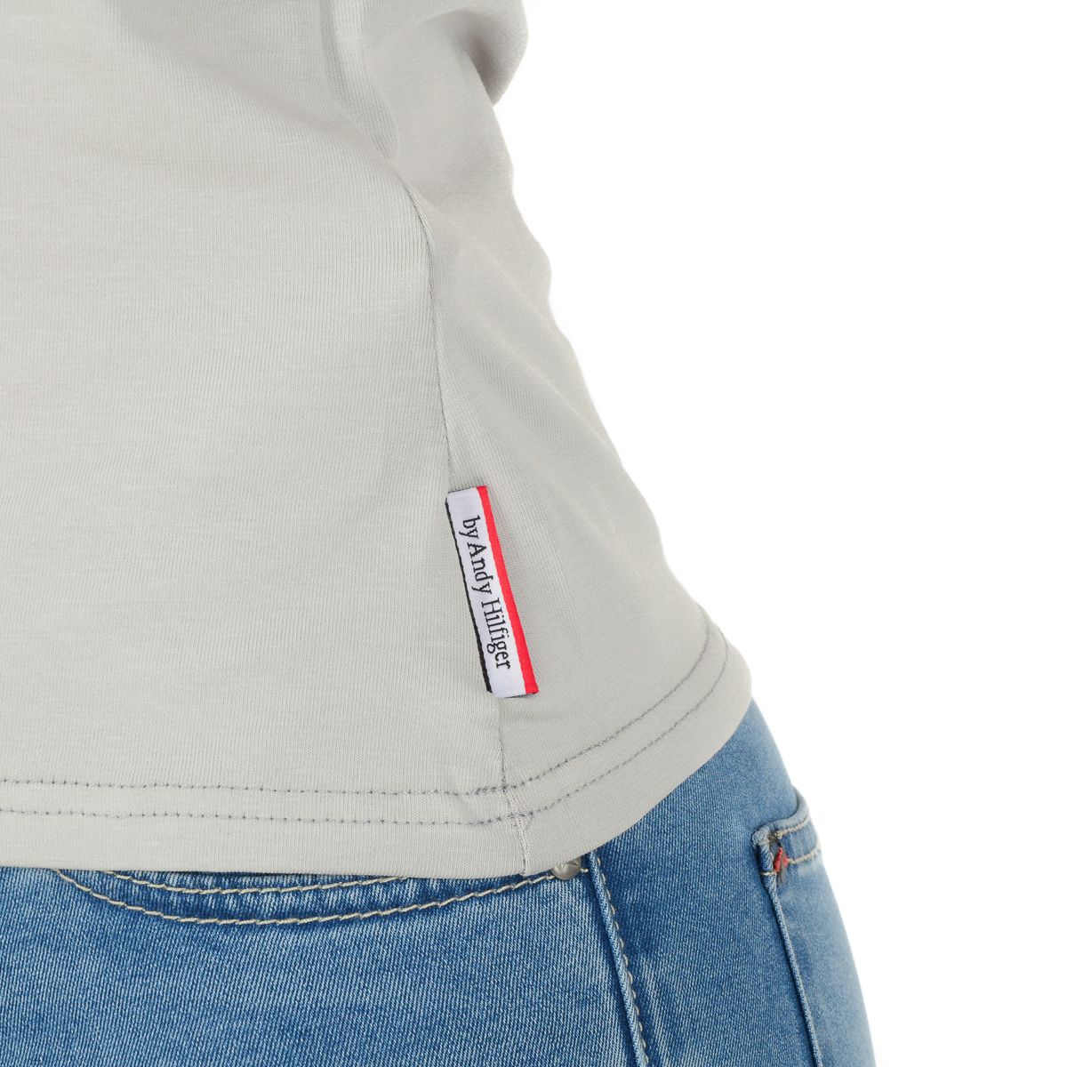 Andrew Charles By Andy Hilfiger T-shirt da donna TS501 03 1002 TARANA GRIGIO CHIARO S14