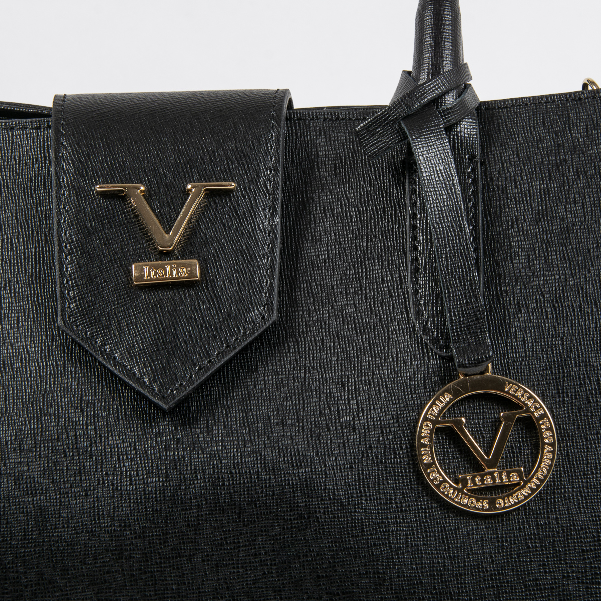 V 1969 Italia Borsa da donna nera TURNER