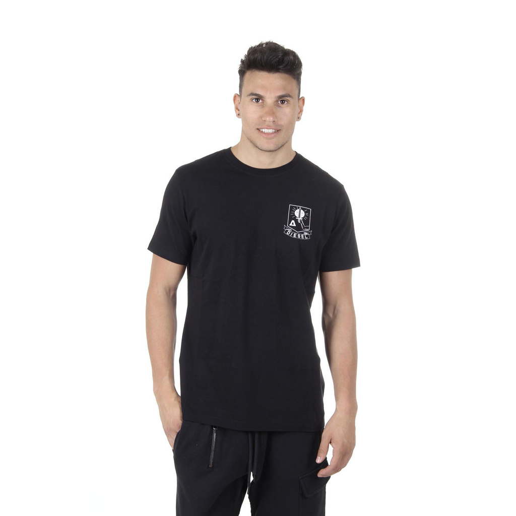 Diesel T-shirt da uomo a maniche corte con scollo rotondo 00SHC0 0JAHZ 900 T-OKE