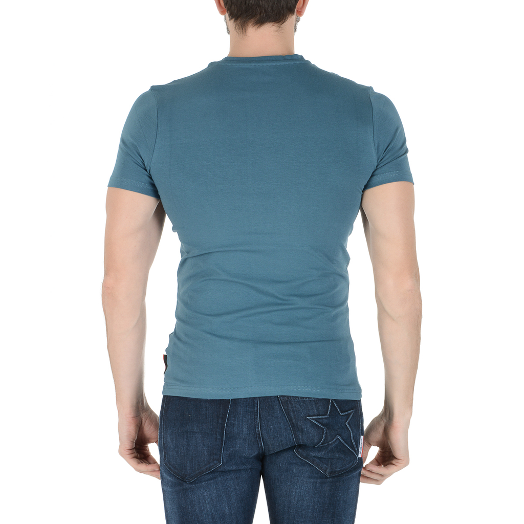 Andrew Charles T-shirt da uomo a maniche corte con scollo rotondo verde KEITA