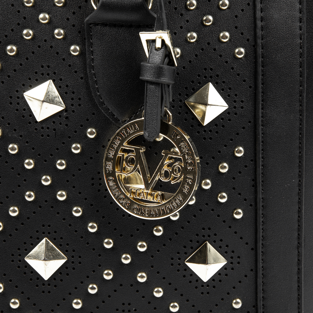 V 1969 Italia Borsa da donna nera ROBERTA