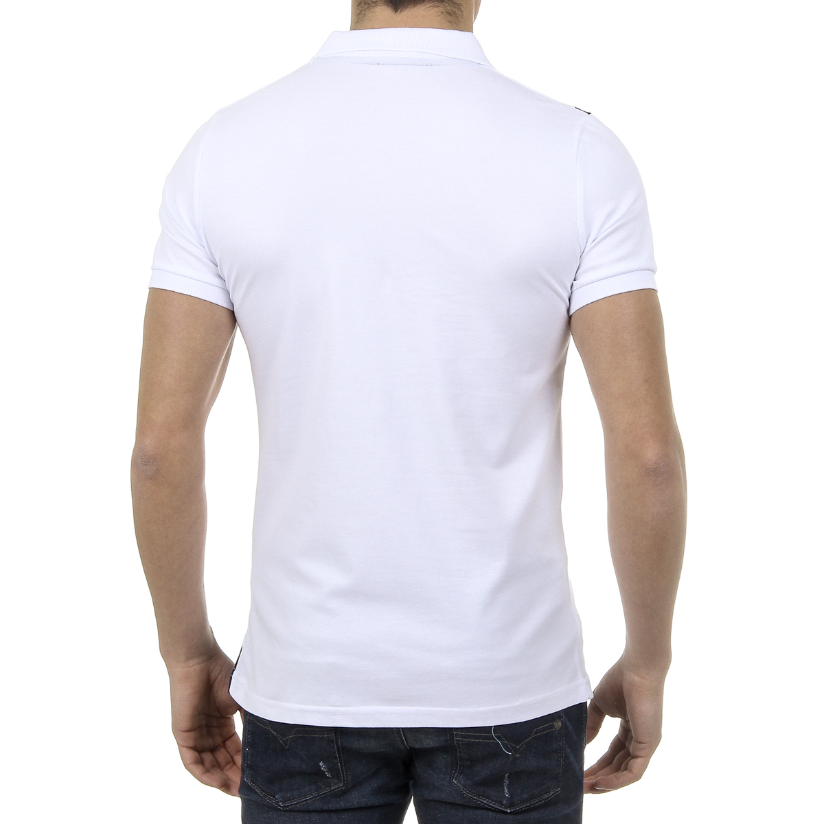 Polo da uomo a maniche corte Ufford & Suffolk Polo Club US004 BIANCO