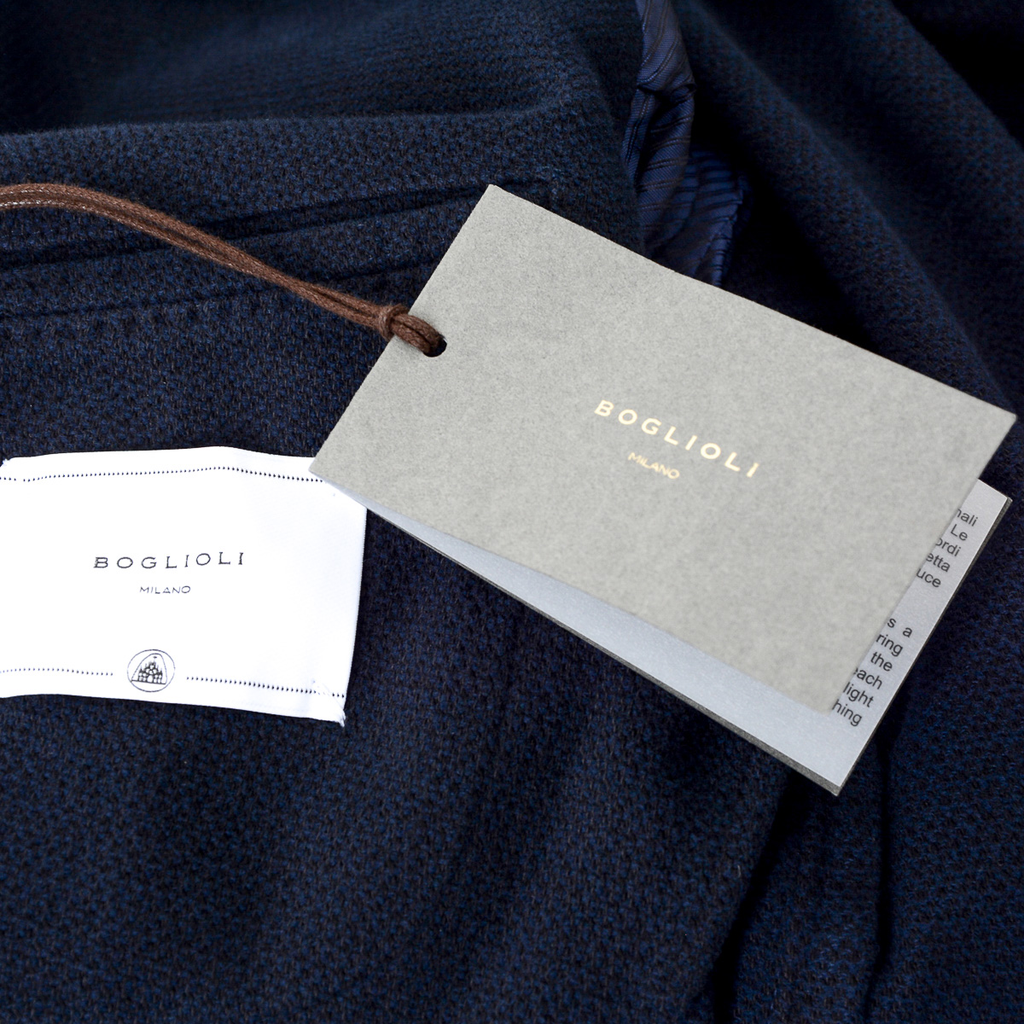 Boglioli Milano Giacca da uomo a maniche lunghe blu scuro