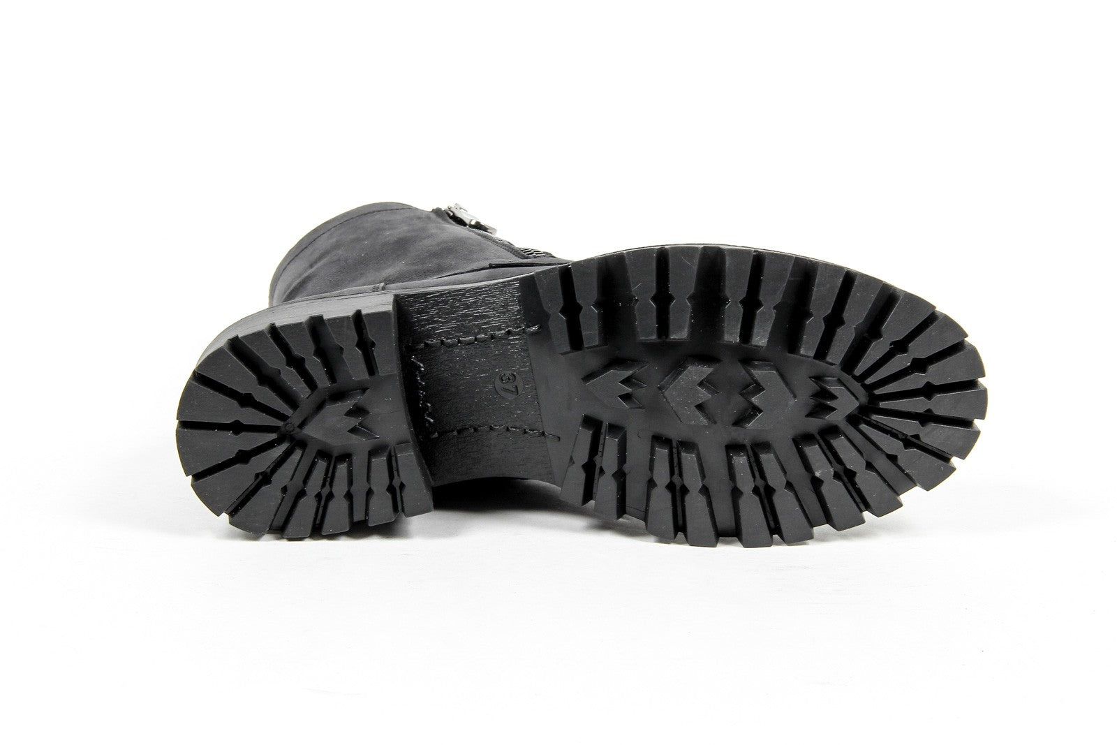 V 1969 Italia Womens Short Boot B1476 NABUK NERO