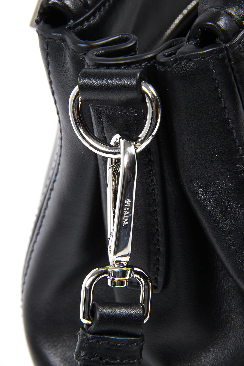 Borsa shopping tote Prada BN2866 Nero Soft Calf