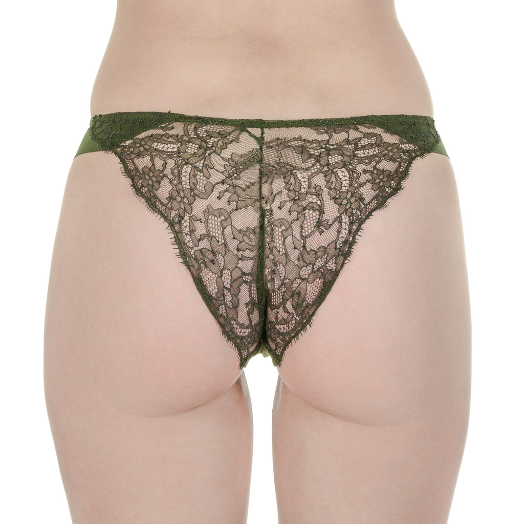 La Perla Top Donna Slip Verde Scuro