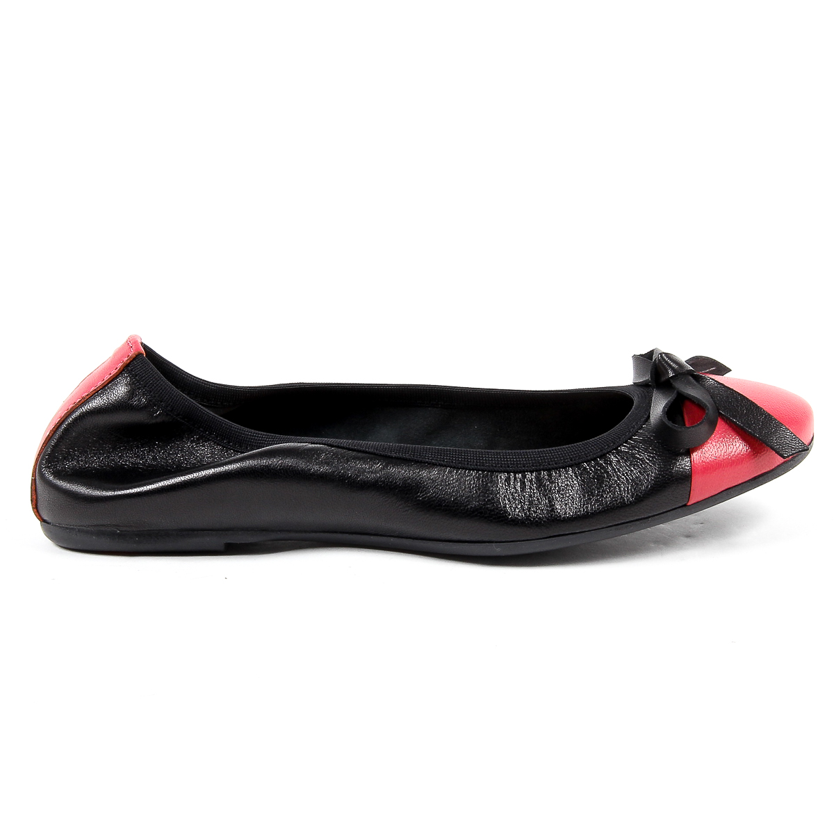 V 1969 Italia Womens Soft Ballerina Black PAMELA