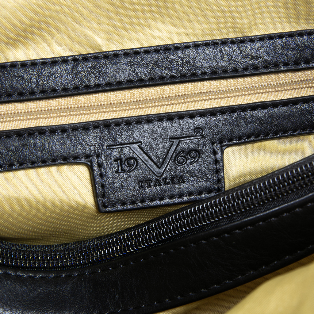 V 1969 Italia Borsa da donna nera REBECCA