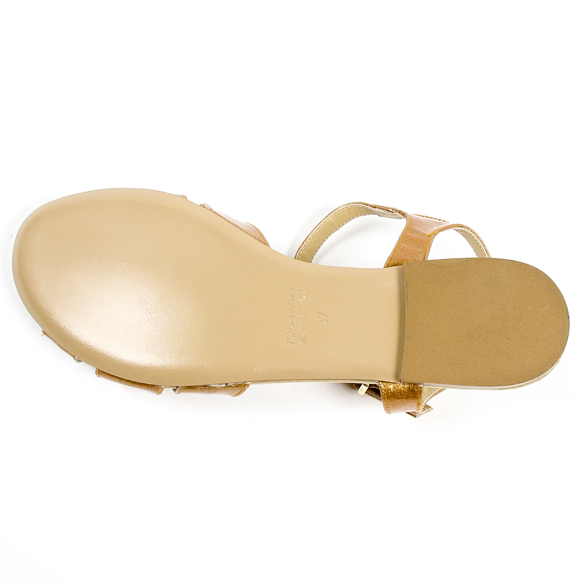 Sandalo piatto da donna V 1969 Italia