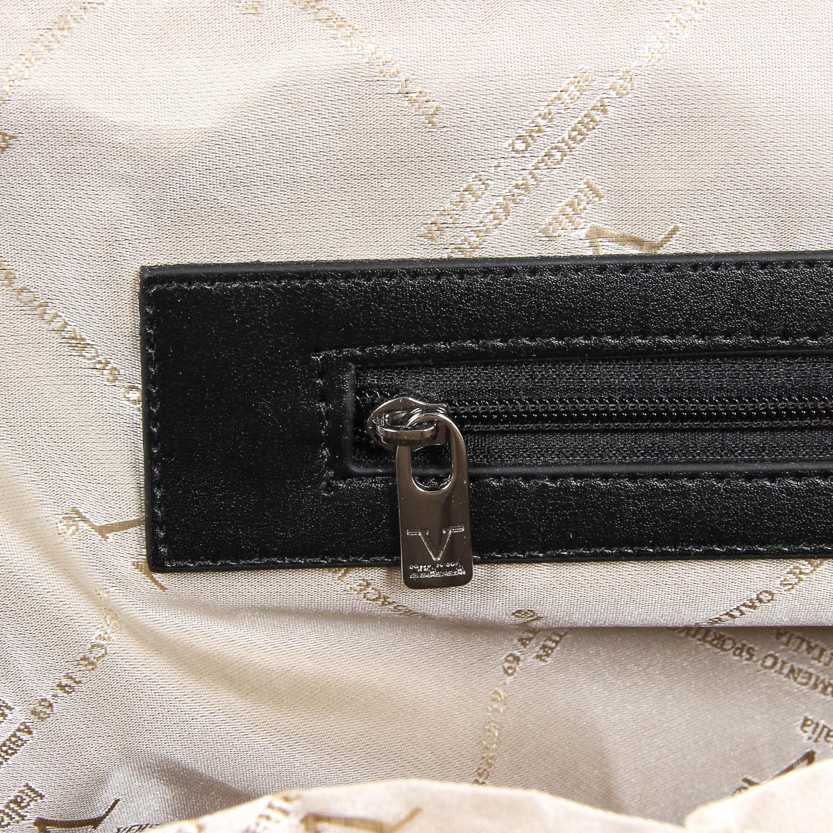 V 1969 Italia Borsa da uomo nera WILLY