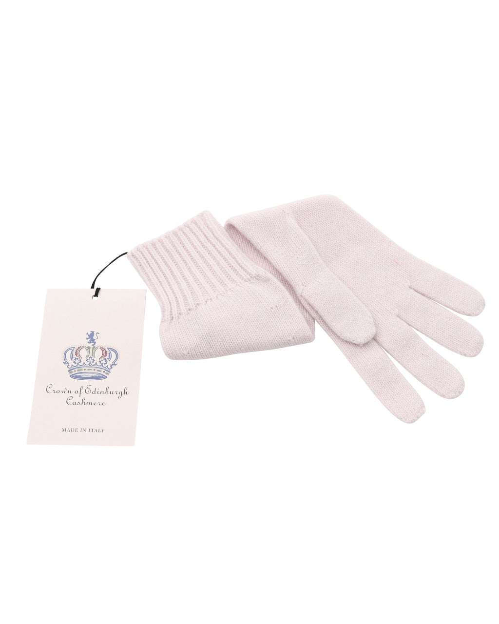 Guanti lunghi da donna in cashmere Crown of Edinburgh COE 002 BLUSH