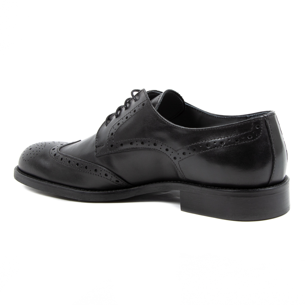 V 1969 Italia Scarpa Brogue da Uomo Nera VERNON