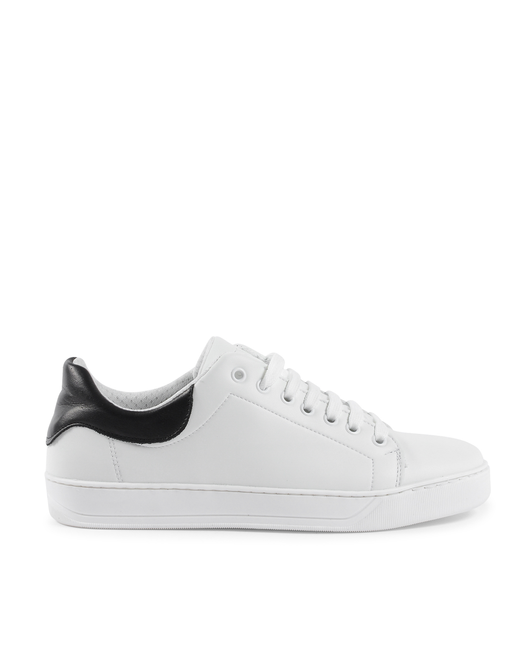 Sneaker Uomo 19V69 Italia Bianco Nero 2120 PELLE BIANCO PELLE NERO