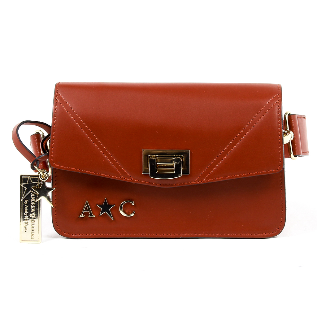 Borsa a mano da donna Andrew Charles rossa CAITLYN