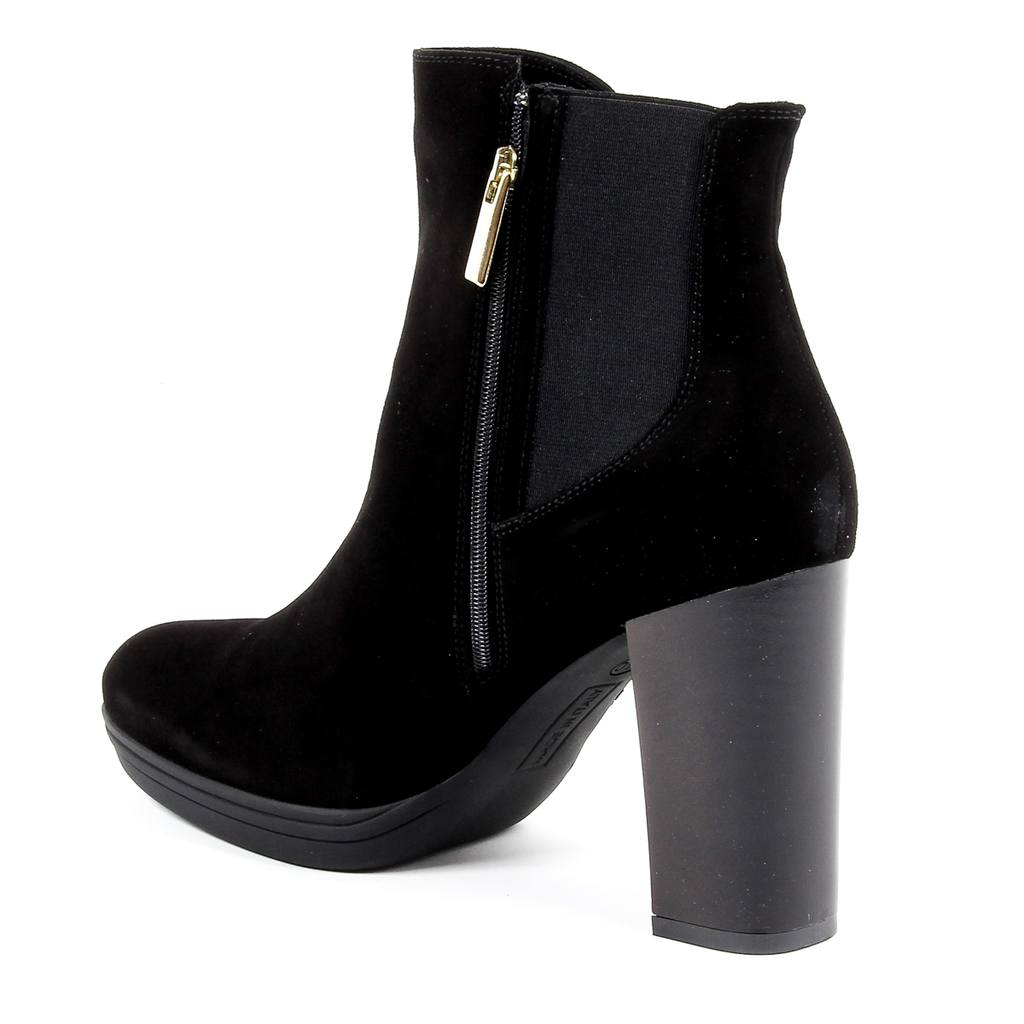V 1969 Italia Stivaletto con tacco da donna nero MADELYN