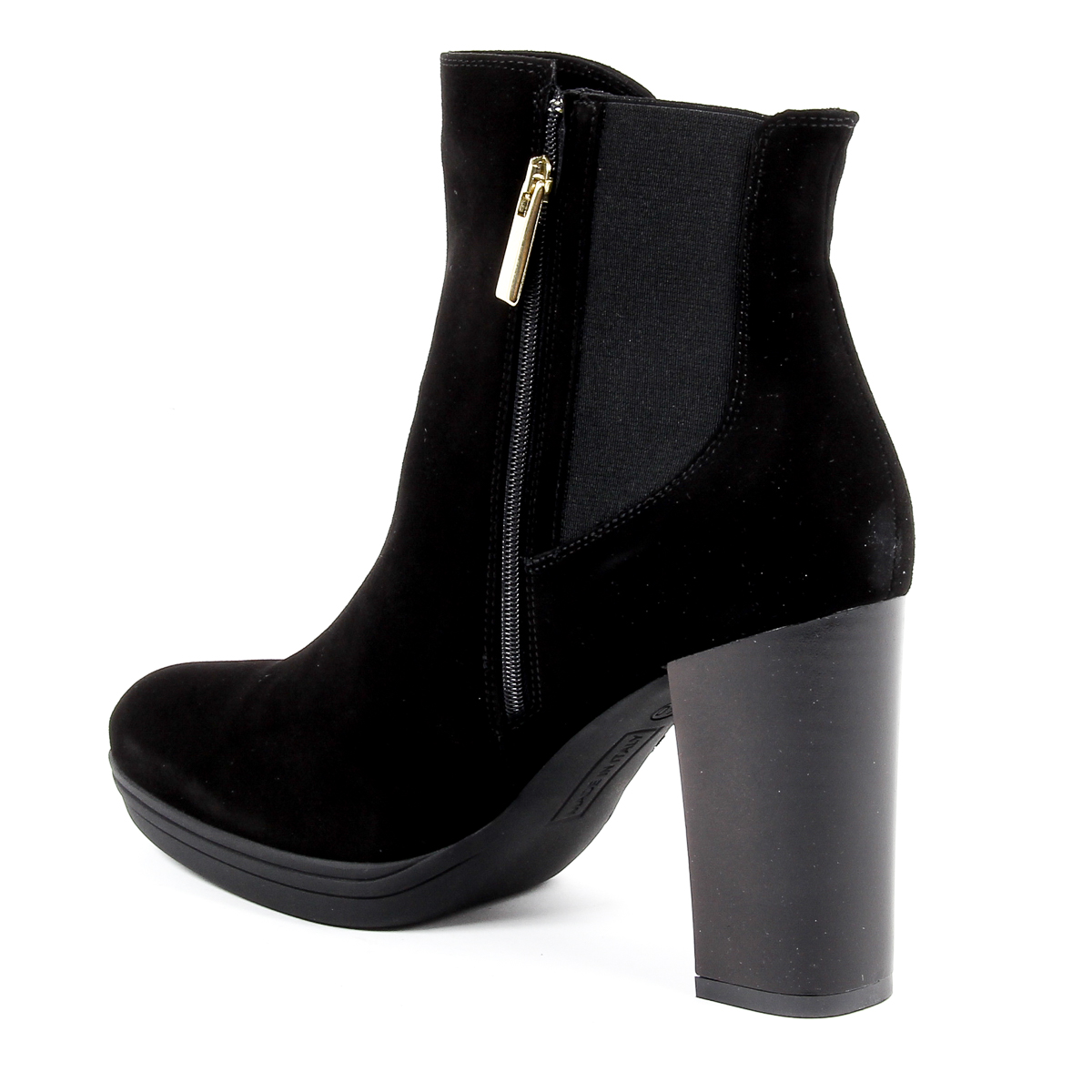 V 1969 Italia Stivaletto con tacco da donna nero MADELYN