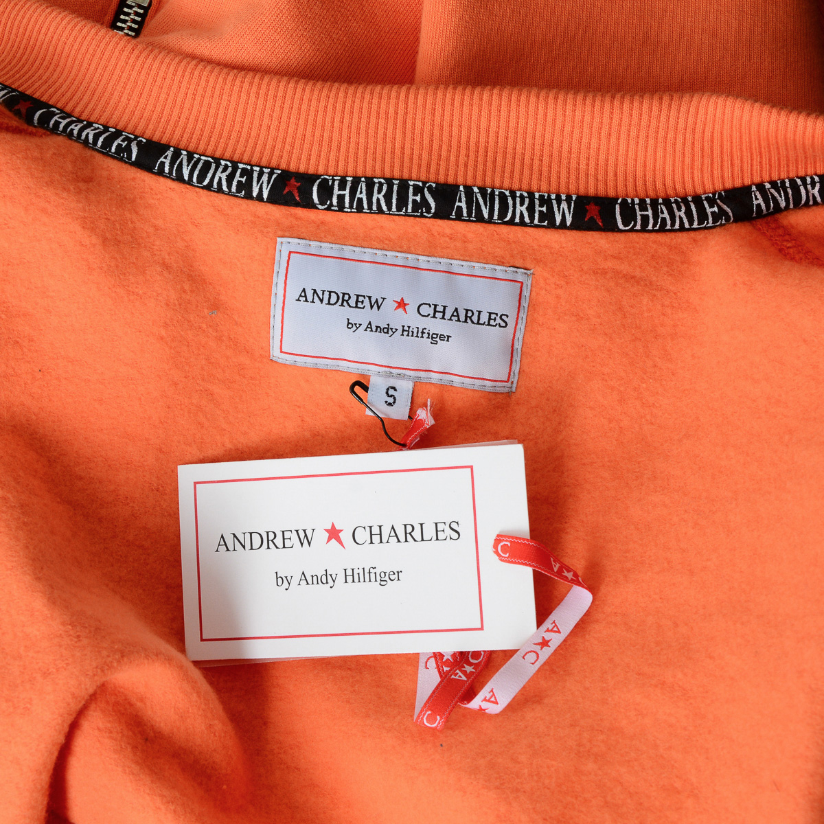 Andrew Charles Maglione da donna a maniche lunghe arancione SUMATRA