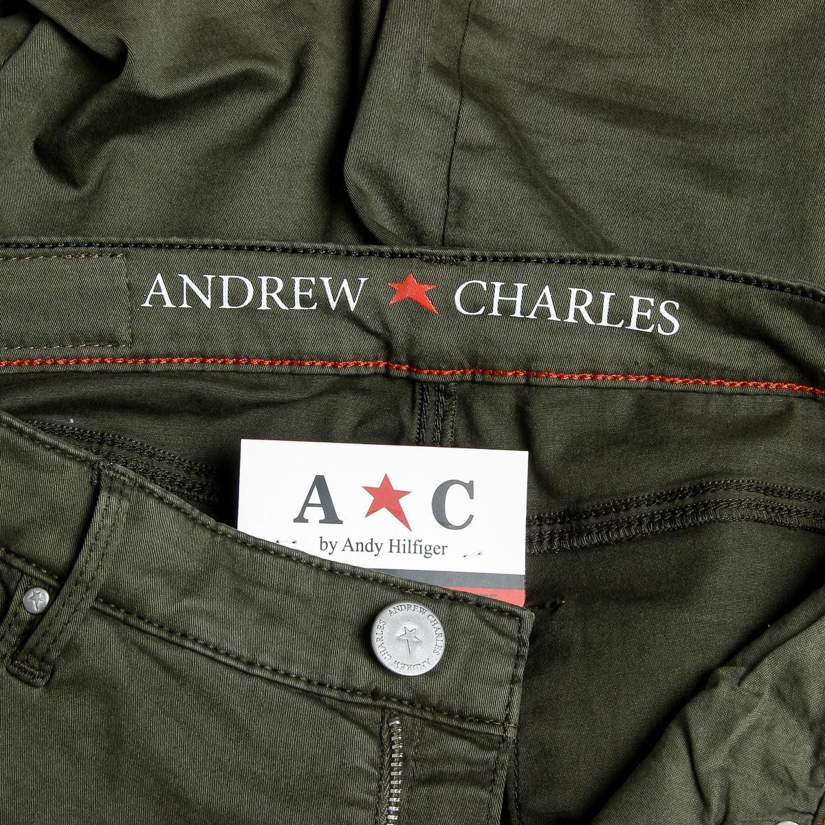 Pantaloni da donna Andrew Charles verdi CLAIRE