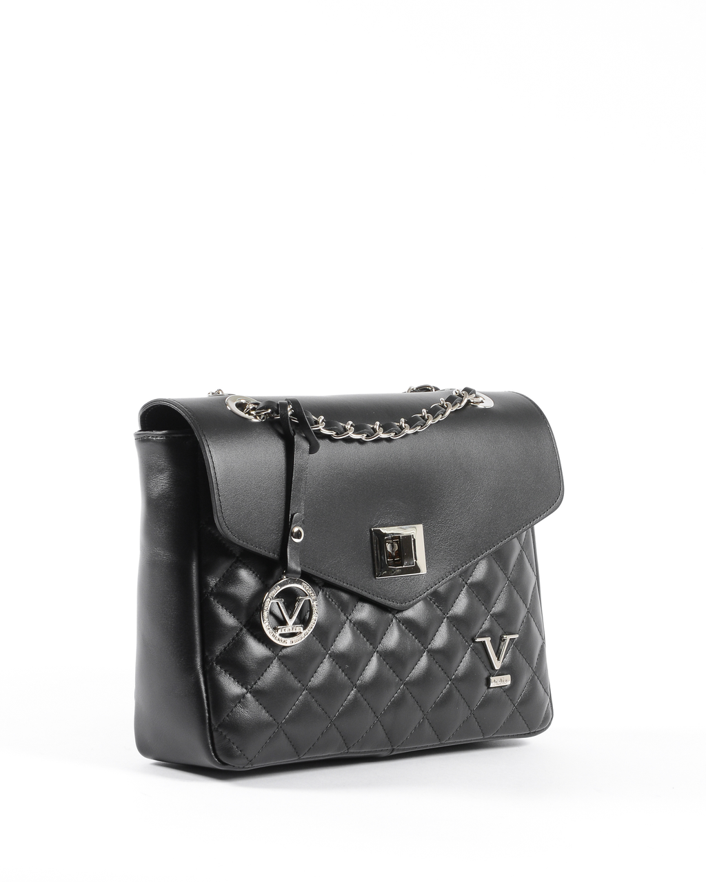 V 1969 Italia Borsa da donna nera BEATRICE