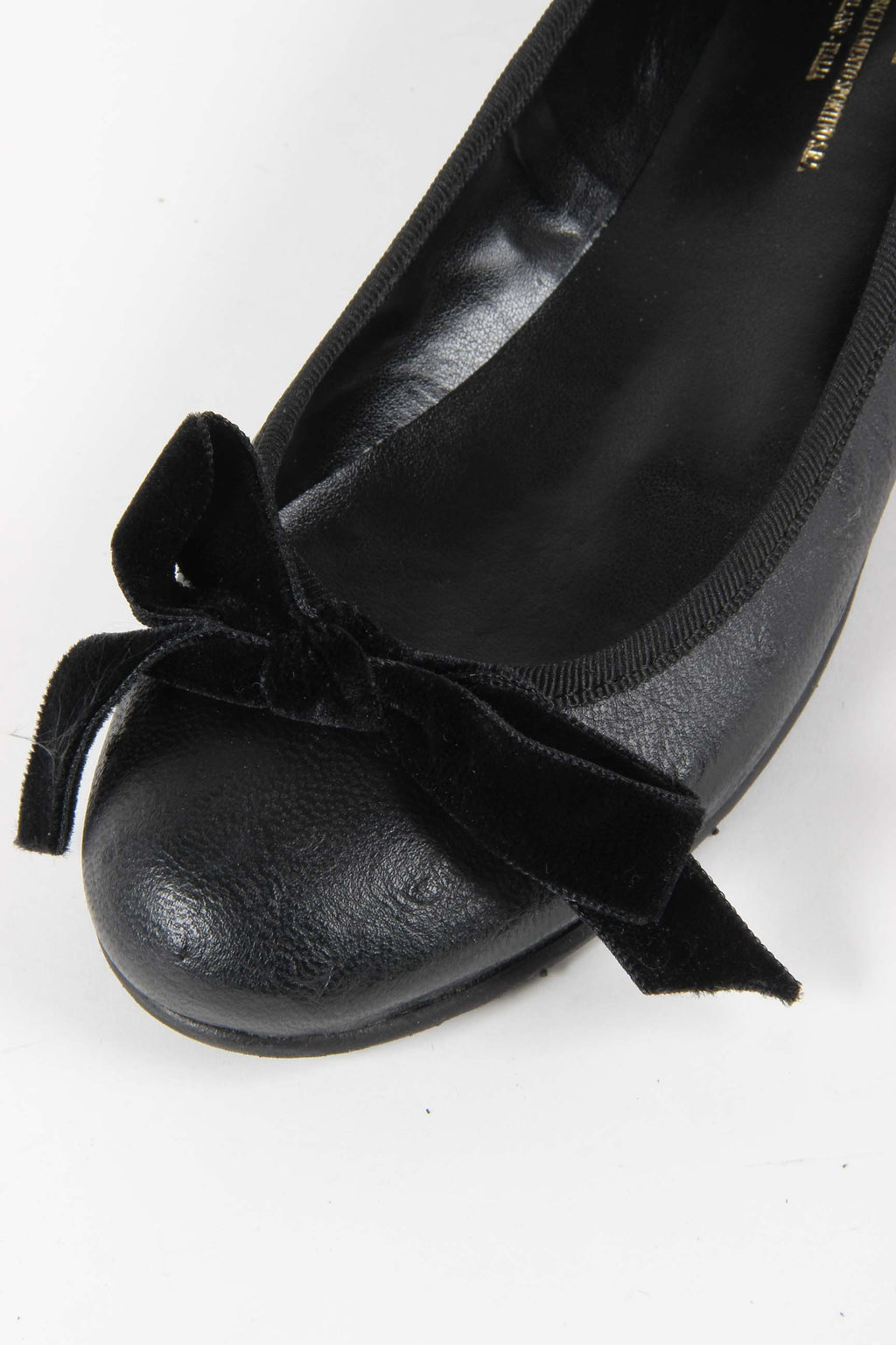 V 1969 Italia Ballerina da donna E08 TESSUTO NERO