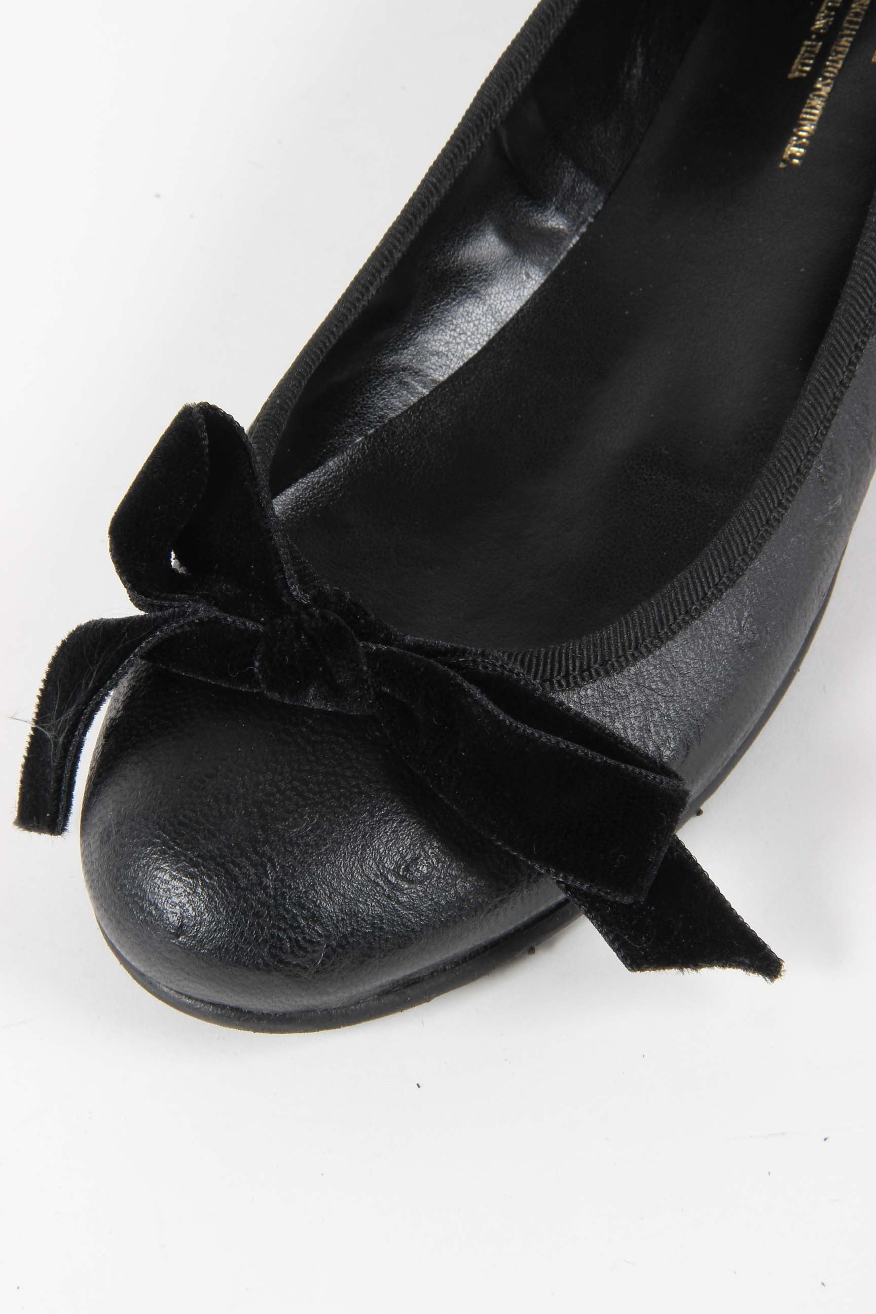 V 1969 Italia Ballerina da donna E08 TESSUTO NERO