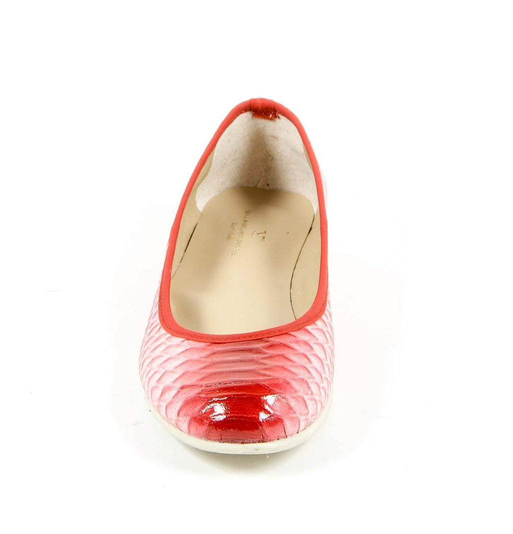 V 1969 Italia Ballerina da donna E08 PITONE ROSSO