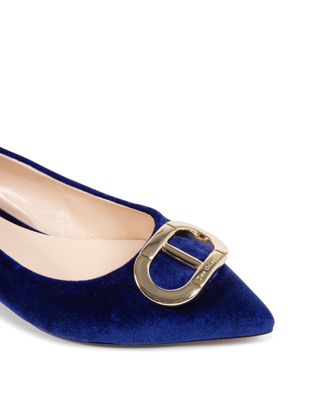 Ballerina in velluto blu reale