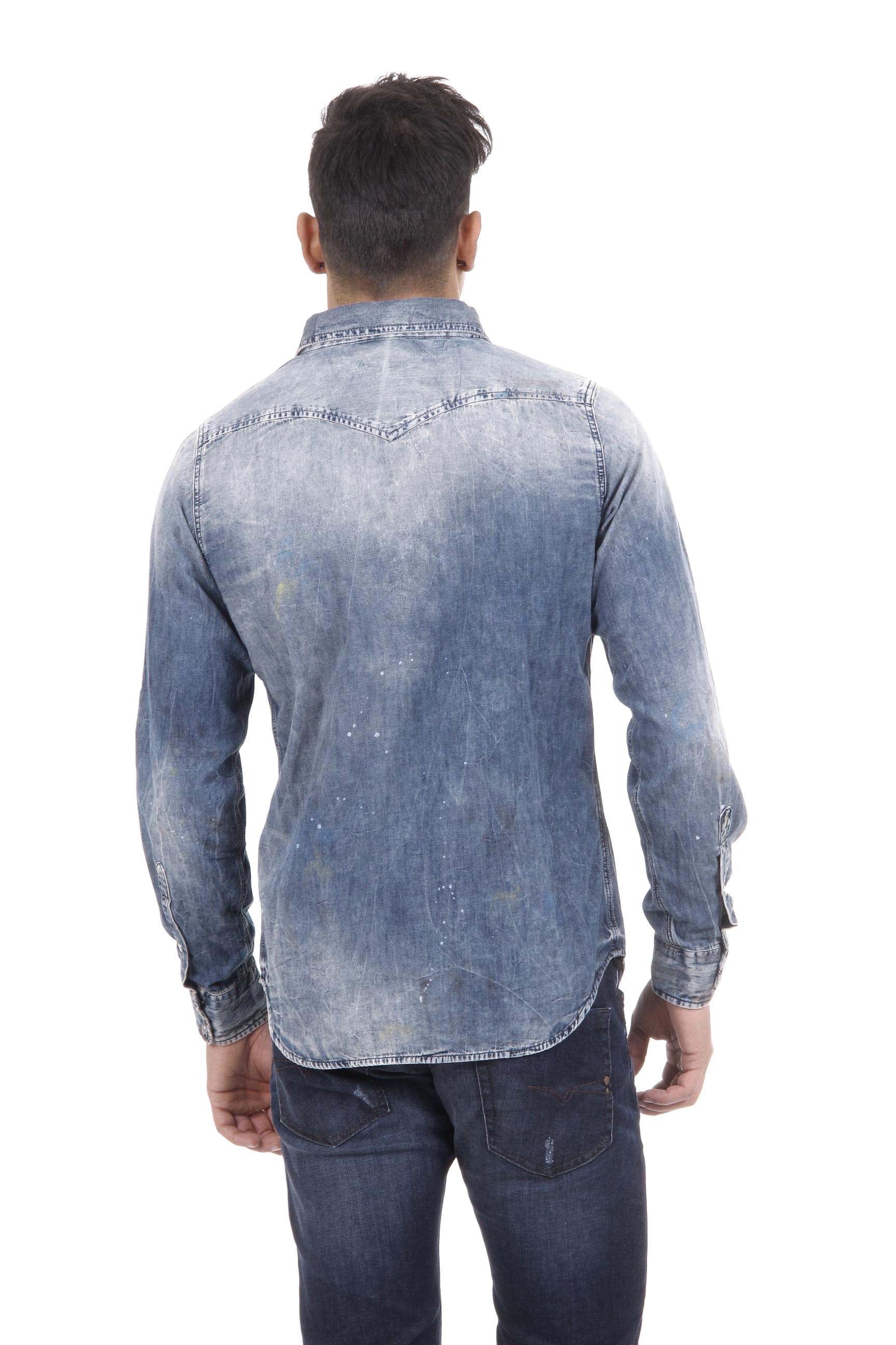 Camicia da uomo Diesel 00SD24 0664A 01
