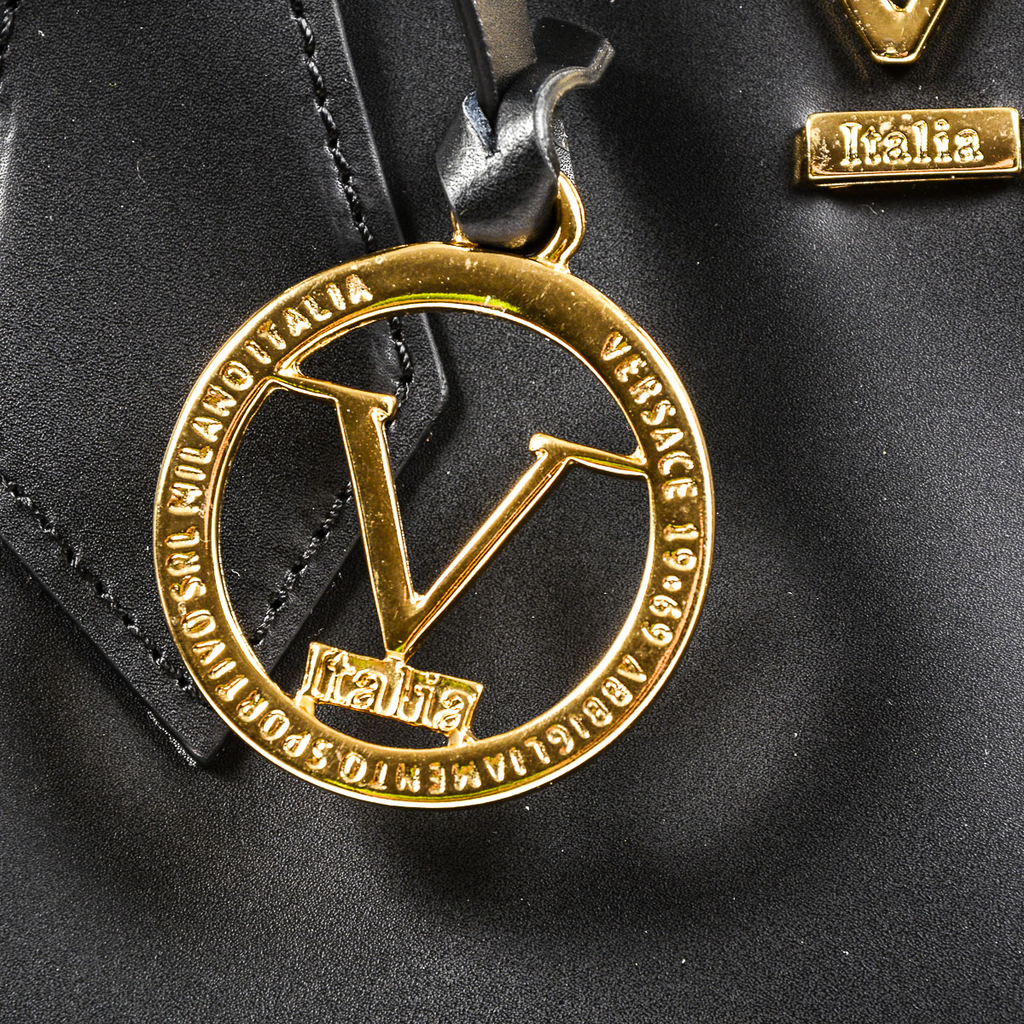 V 1969 Italia Borsa da donna nera CRETA