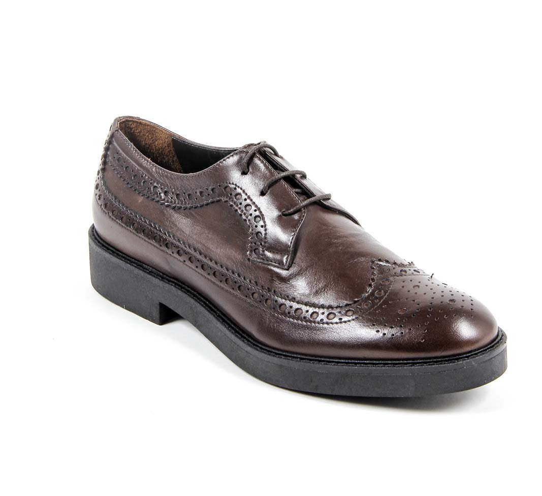 Scarpa Brogue Donna V 1969 Italia B1670 VITELLO T. MORO COCCO