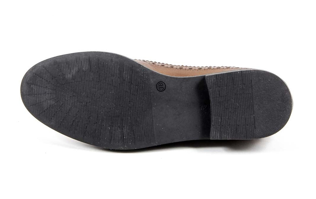 V 1969 Italia Womens Brogue Shoe B1670 VITELLO BROWN