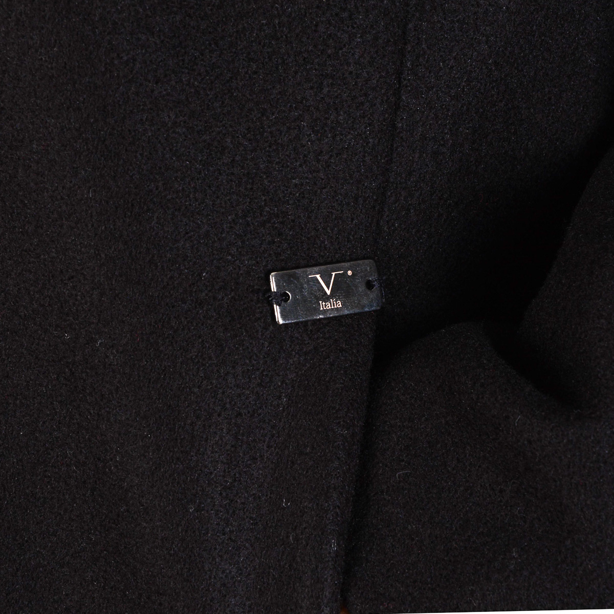 V 1969 Italia Cappotto da donna a maniche lunghe nero CHEYENNE