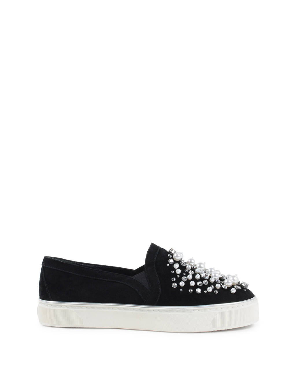 Stuart Weitzman Sneaker Slip On da donna nere DECOR