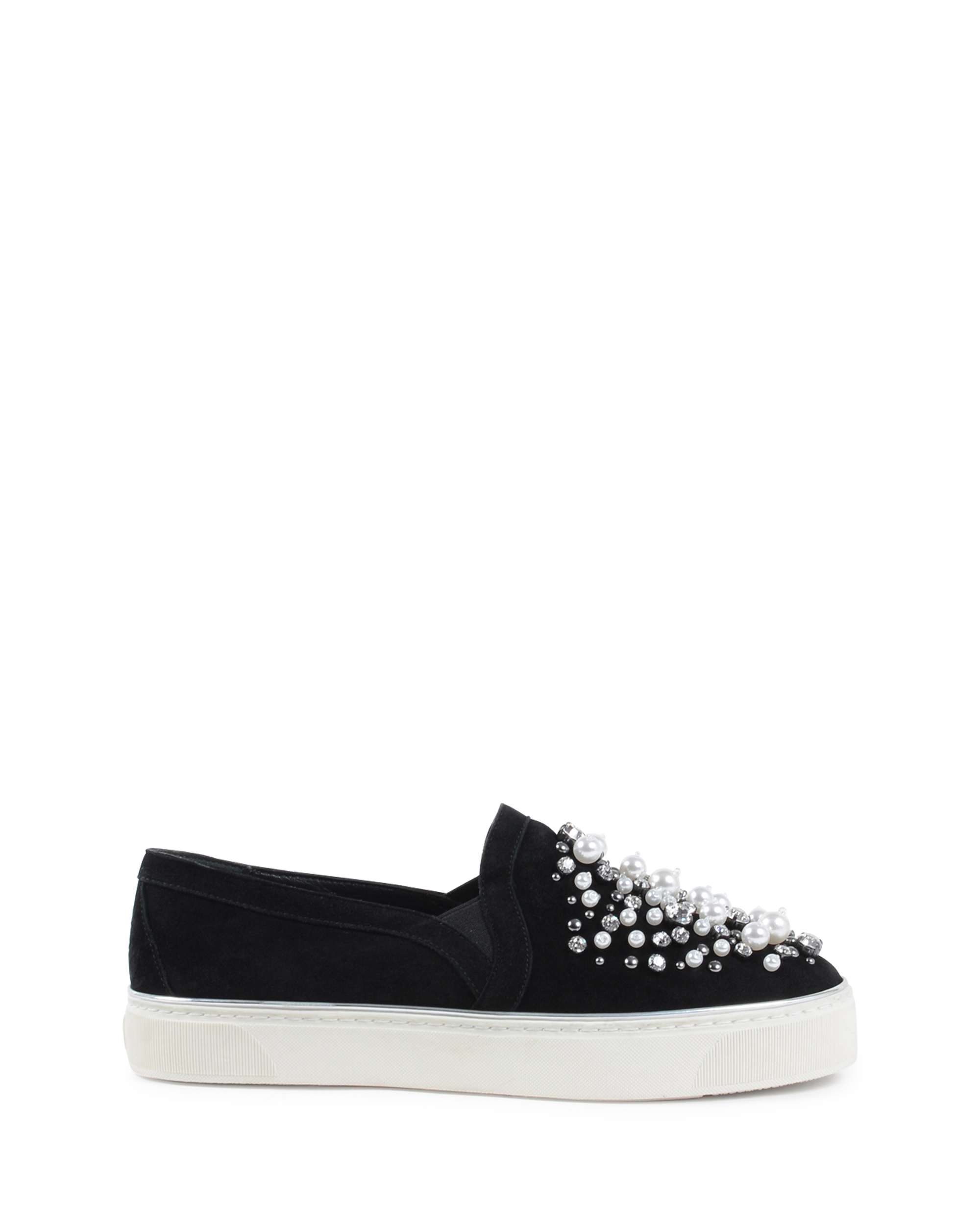 Stuart Weitzman Sneaker Slip On da donna nere DECOR