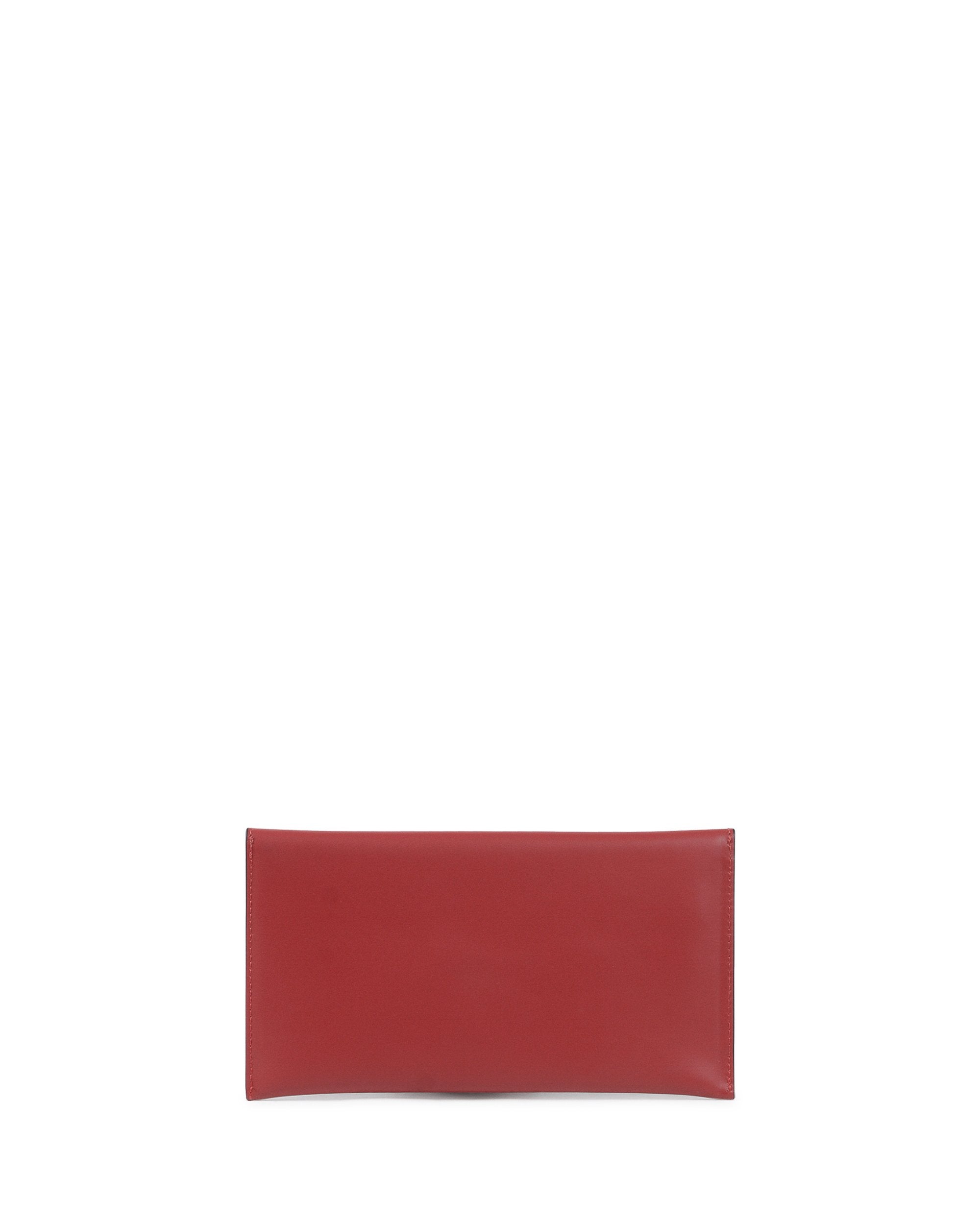 Pochette in pelle a busta - Rubino