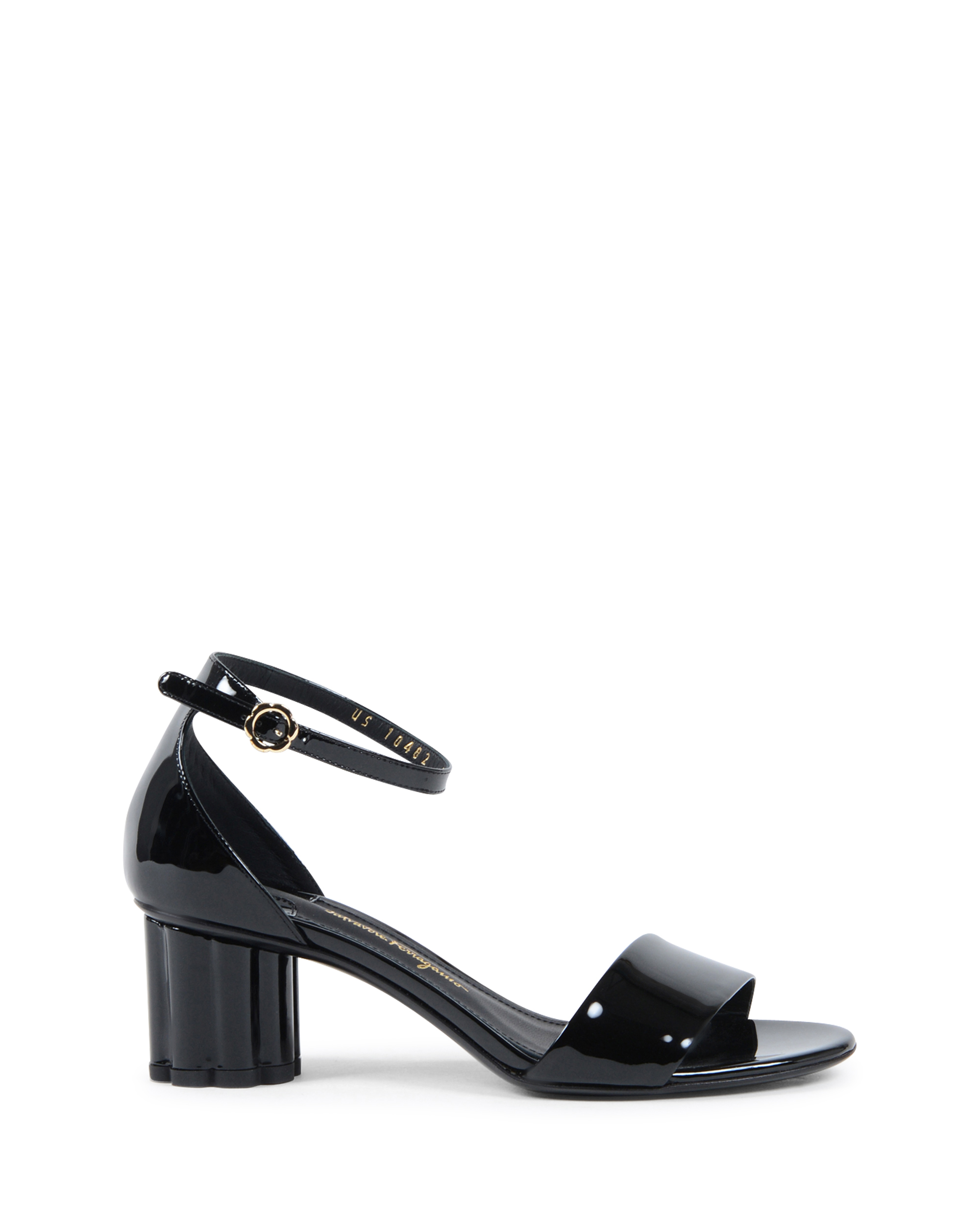 Sandalo Donna Salvatore Ferragamo Con Cinturino Alla Caviglia Nero ERACLEA