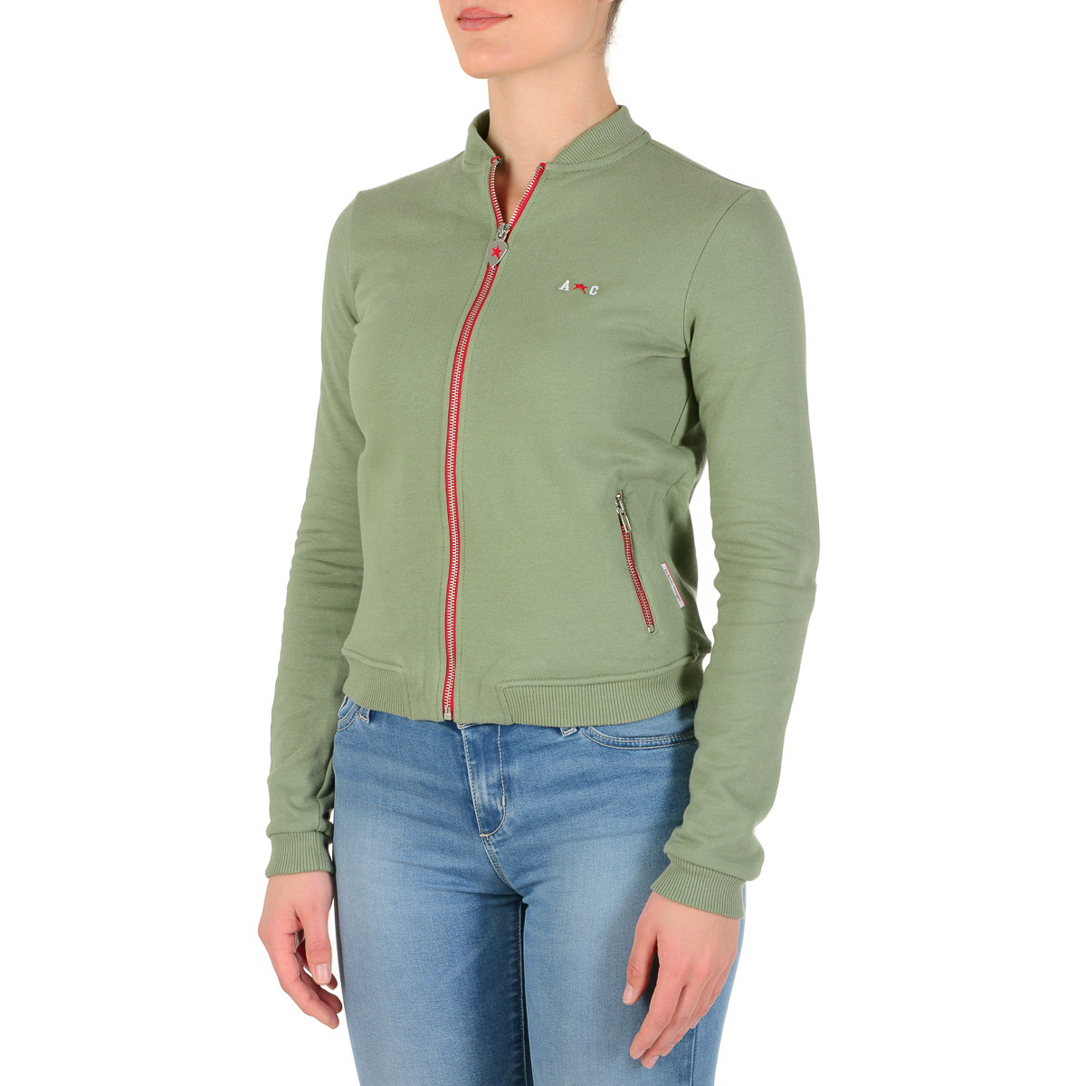 Andrew Charles Maglione da donna a maniche lunghe verde SUMATRA