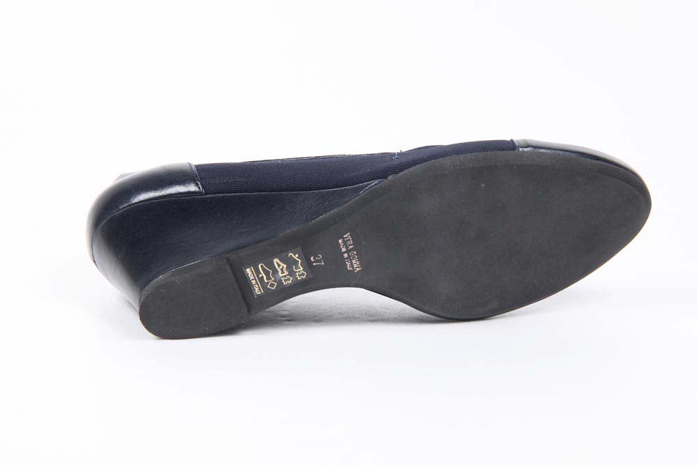 V 1969 Italia Womens Wedge Pump 4356 480 TES TES ELASTICO RETE BLU