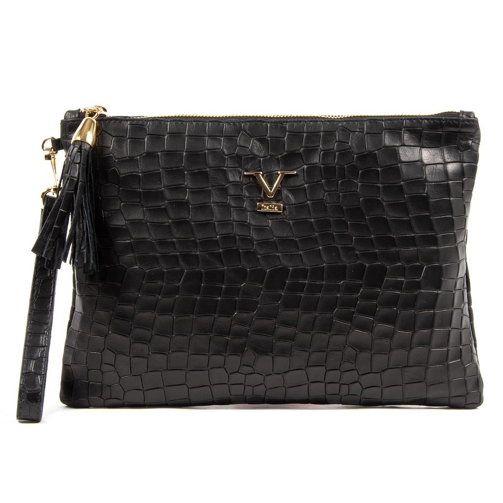 V 1969 Italia Borsa da donna nera LIME