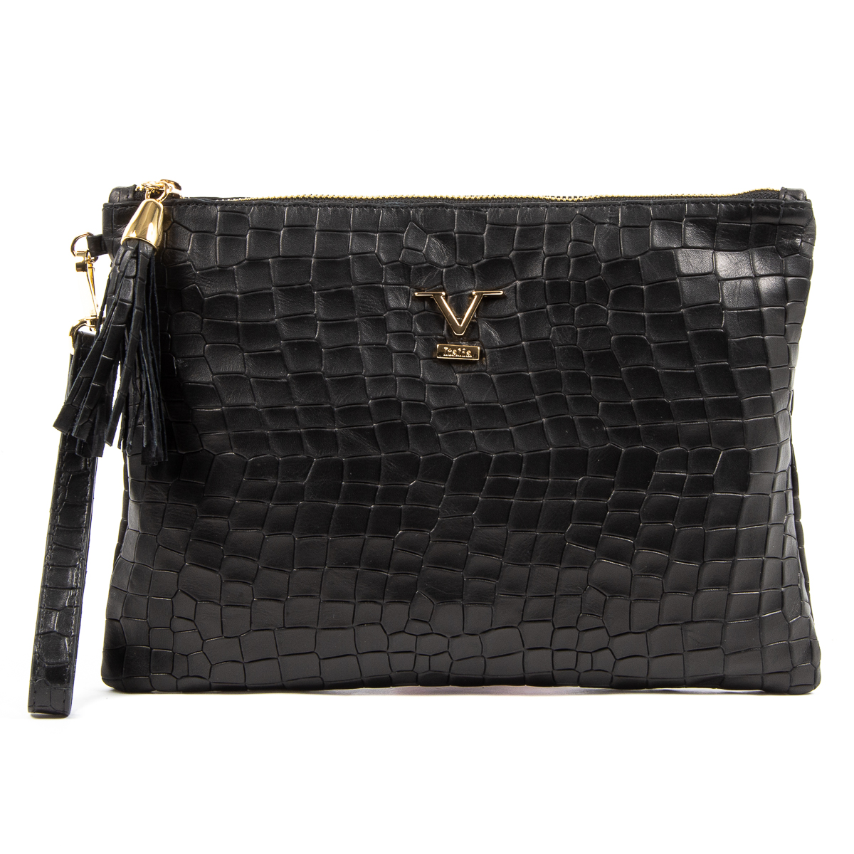 V 1969 Italia Borsa da donna nera LIME