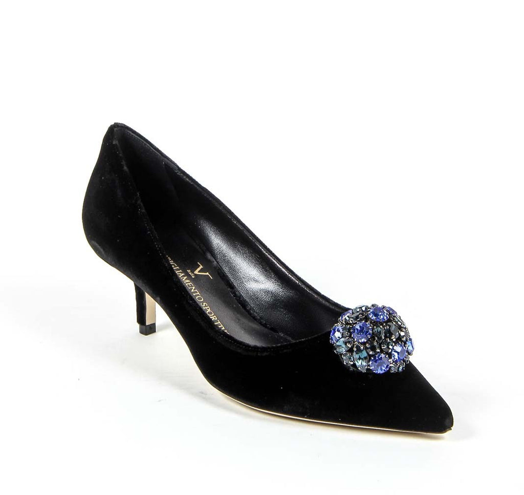 Décolleté da donna V 1969 Italia 3106153 VELLUTO NERO