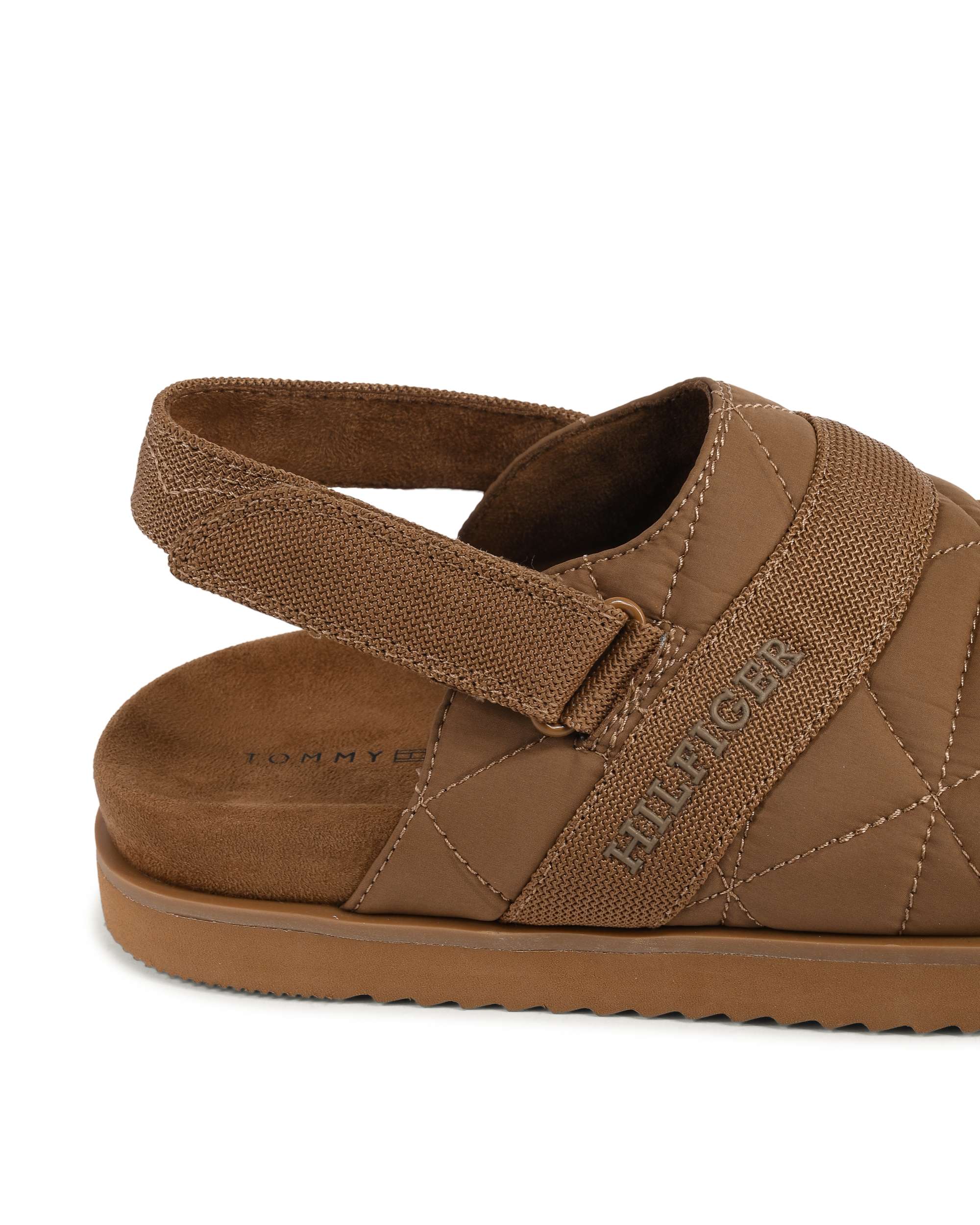 Tommy Hilfiger Pantofole da uomo marroni FM0FM04773GWJ