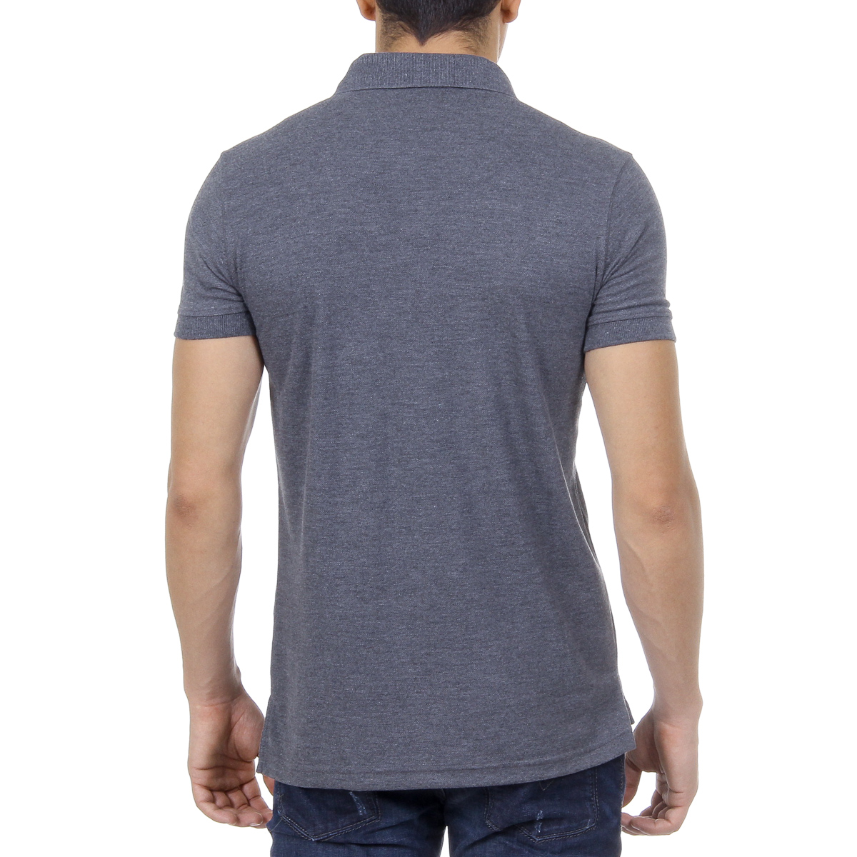 Polo da uomo a maniche corte Ufford & Suffolk Polo Club US026 ANTRACITE
