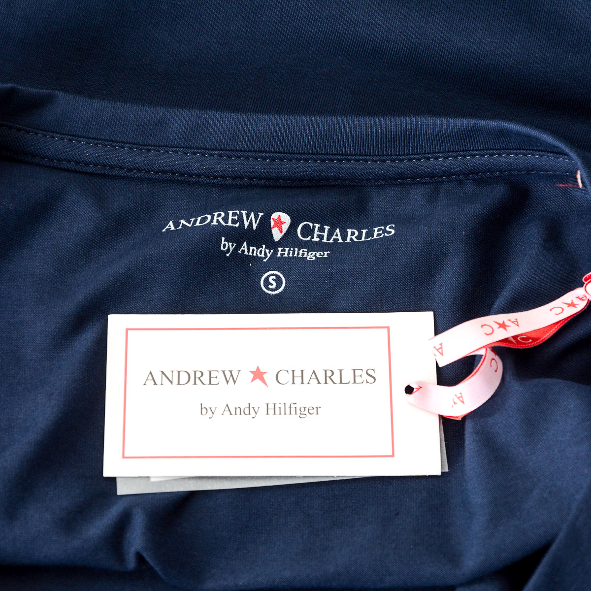 Andrew Charles T-shirt da donna a maniche corte con scollo a V blu TAPIWA