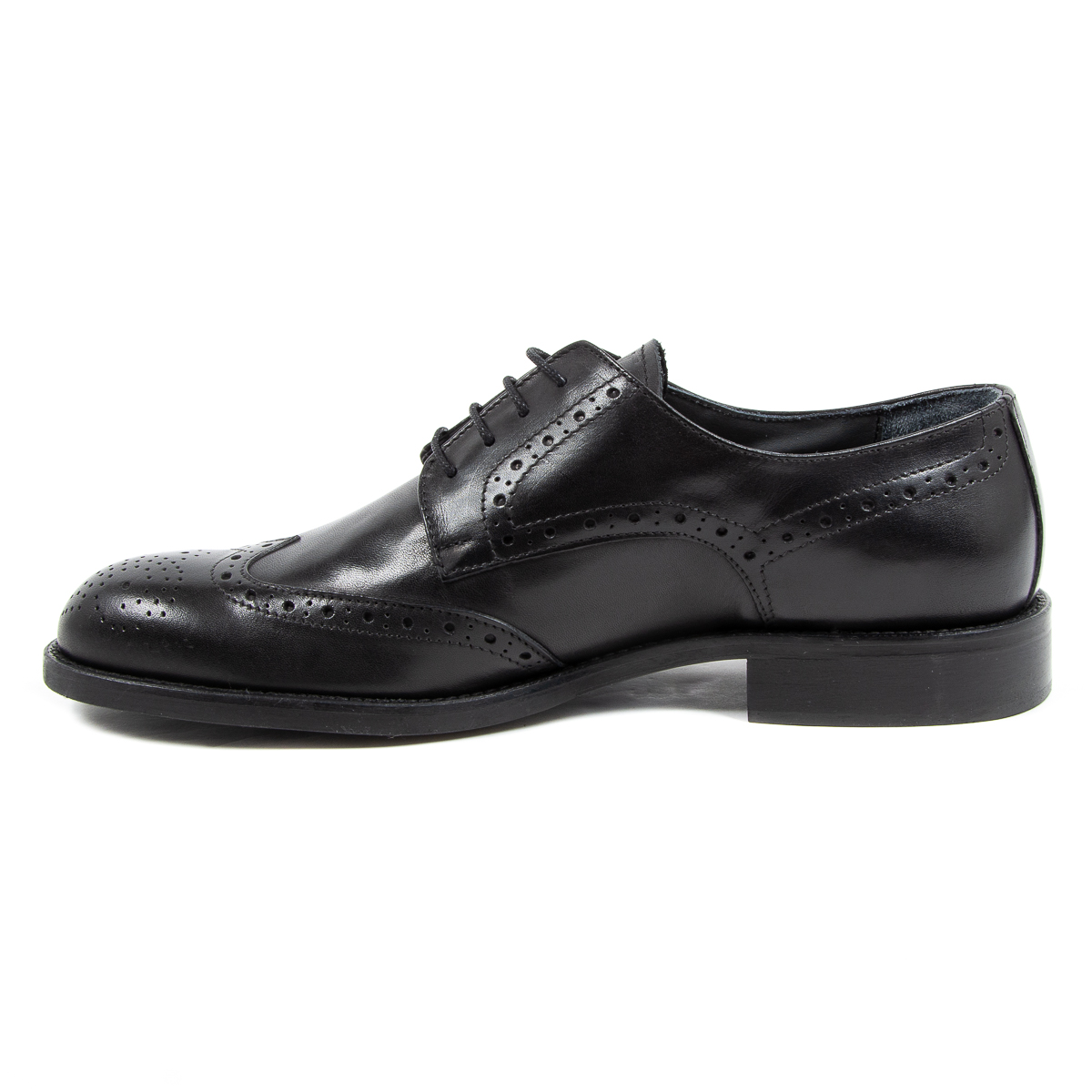 V 1969 Italia Scarpa Brogue da Uomo Nera VERNON